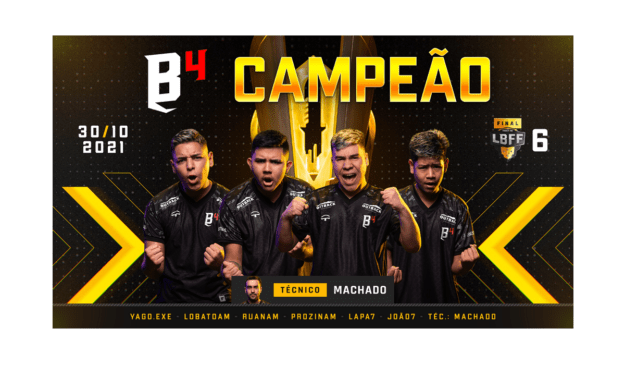 Free Fire  B4 é campeã da LBFF 6 - Canaltech